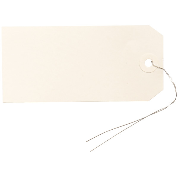 Boite de 1000 étiquettes américaines avec fil de fer 120x57mm