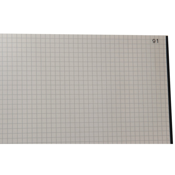 Registre toilé 400 pages foliotées, quadrillé 5x5, format 34 x 22,5 cm