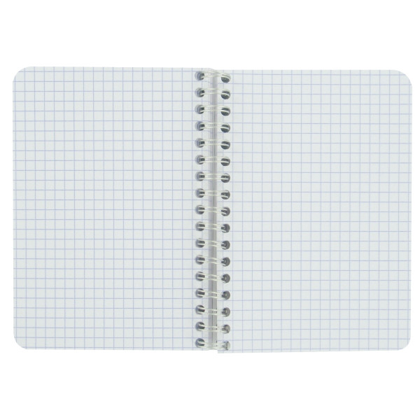 Carnet à reliure intégrale 180 pages CLAIREFONTAINE, format 9x14 cm, quadrillé 5x5, papier 90g