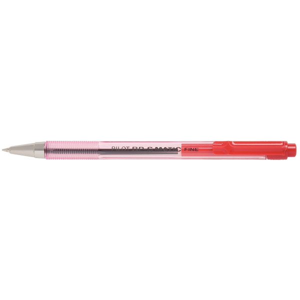 Stylo bille BPS Matic rétractable rouge