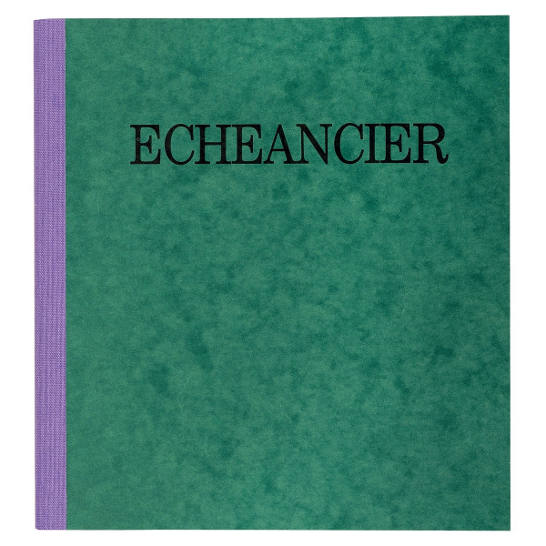 Piqûre échéancier de 72 pages format 21 x 19 cm