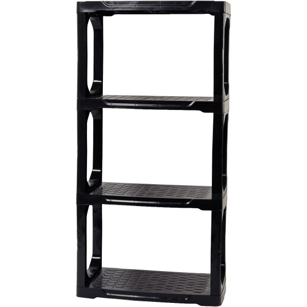 Etagère résistante 4 tablettes noire