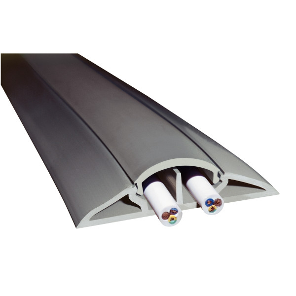 Protège cable à clip gris 5m