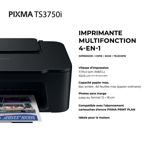 Multifonction jet d'encre Canon PIXMA TS3750I