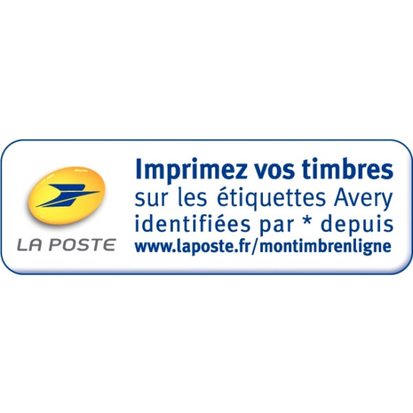 Boîte de 1400 étiquettes multi-usages blanches 99,1x38,1mm