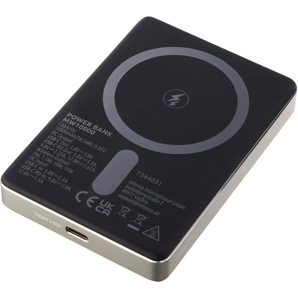 Batterie de secours magnétique Intenso 10000 mAh champagne