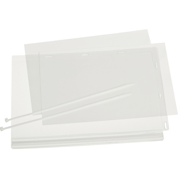Lot de 5 porte affiche avec serre-câble A4