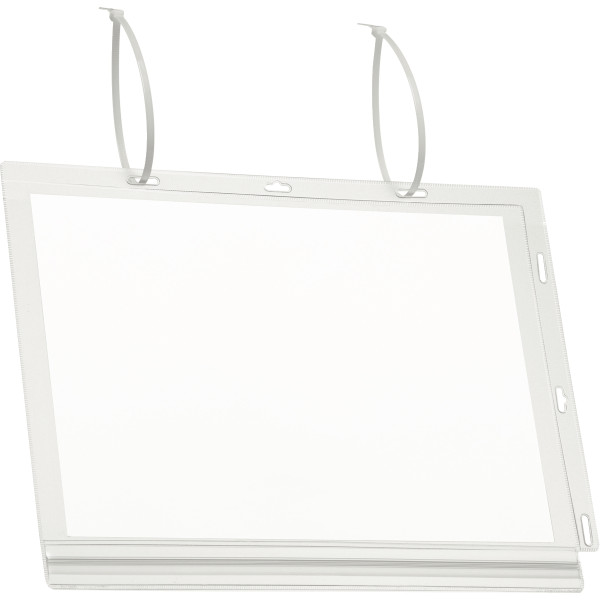 Lot de 5 porte affiche avec serre-câble A4