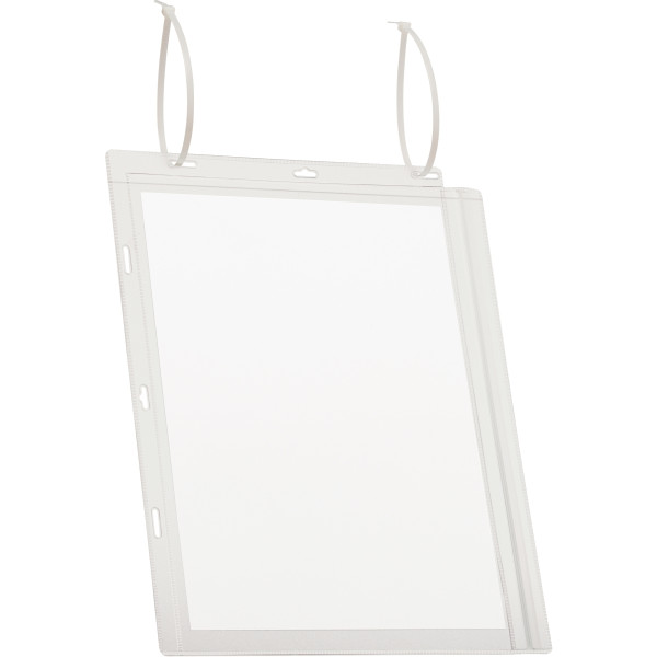 Lot de 5 porte affiche avec serre-câble A4