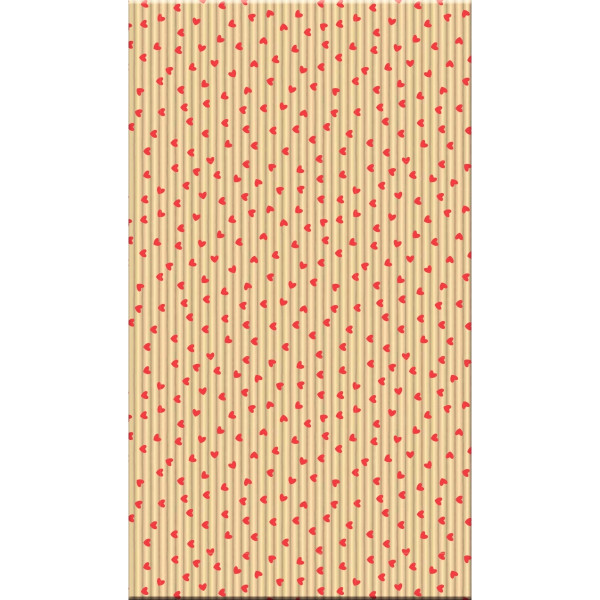 Sachet de 50 pochettes kraft 11x21+5cm cœurs