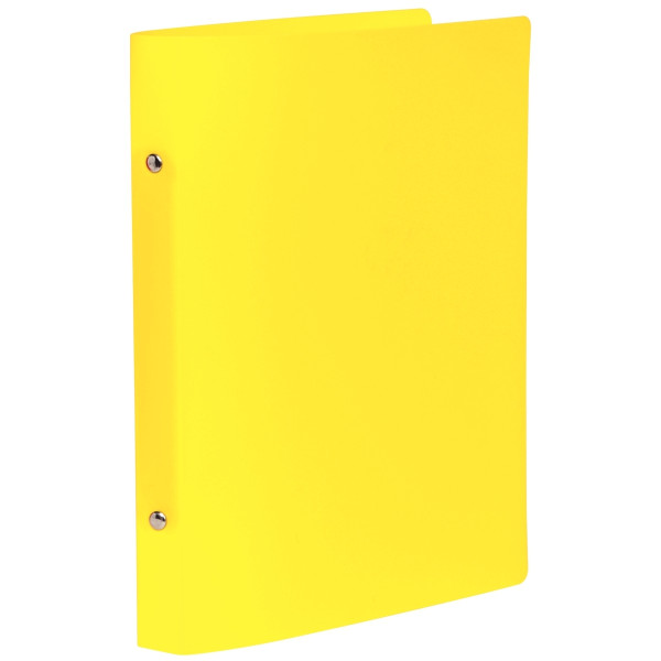 Classeur 2 anneaux en polypropylène, format 17x22 cm, dos 2 cm, coloris assortis