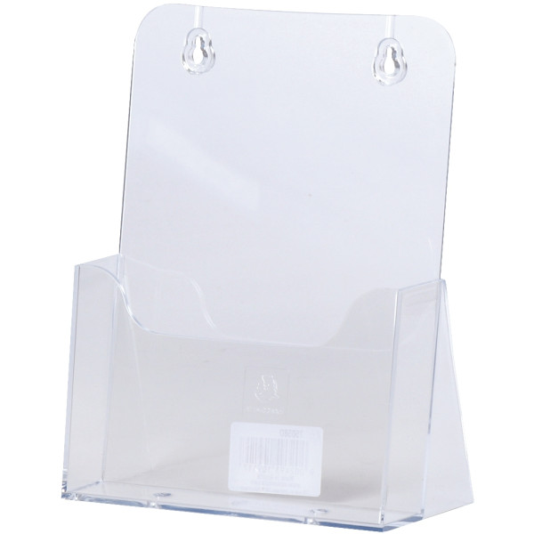 Porte-brochures vertical 1 compartiment 148x210mm transparent
