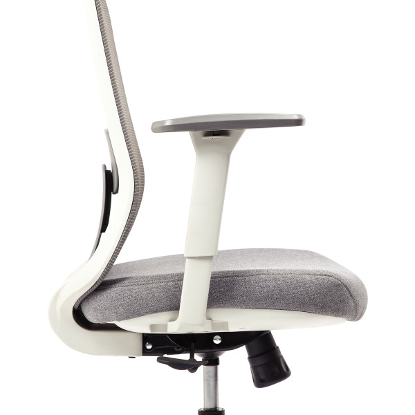 Siège Strarkle structure gris clair/assise et résille gris/carter et support dorsal noir