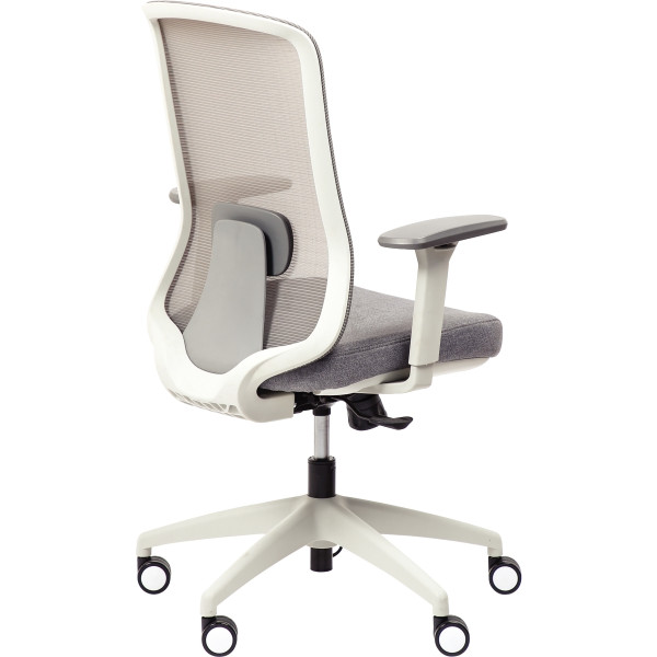 Siège Strarkle structure gris clair/assise et résille gris/carter et support dorsal noir