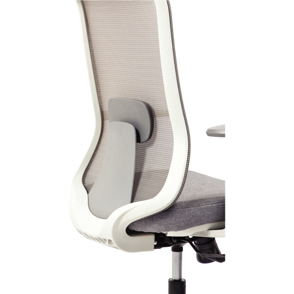 Siège Strarkle structure gris clair/assise et résille gris/carter et support dorsal noir