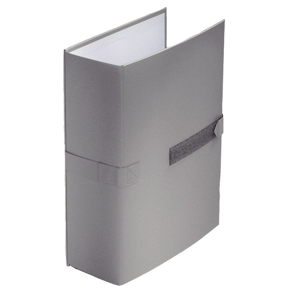 Chemise extensible en balacron avec velcro et rabat, gris