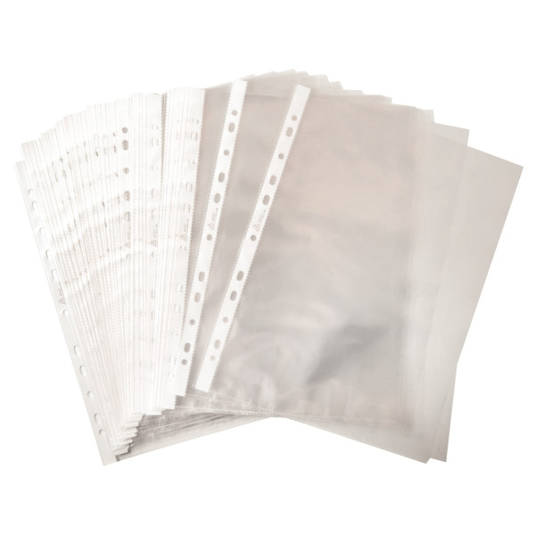 Sachet de 50 pochettes perforées en polypropylène lisse 5/100ème