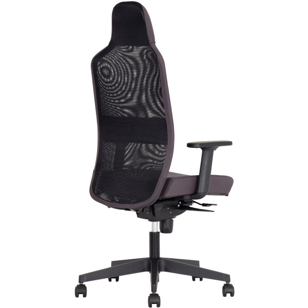 Fauteuil Cool On dossier noir/assise gris