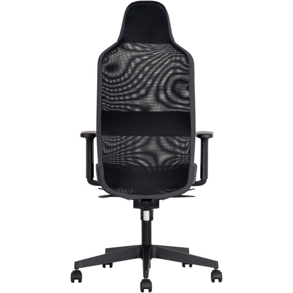 Fauteuil Cool On dossier noir/assise gris