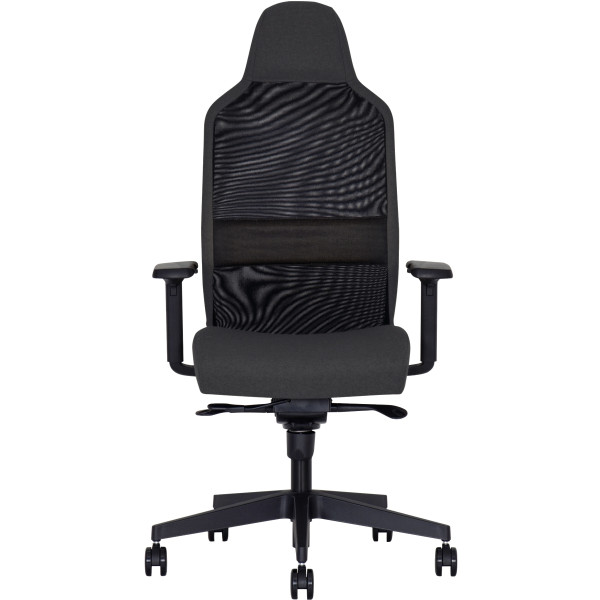 Fauteuil Cool On dossier noir/assise gris