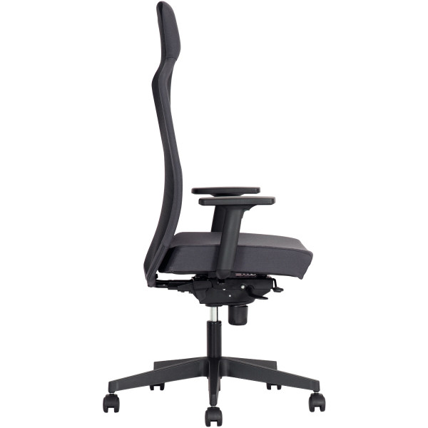 Fauteuil Cool On dossier noir/assise gris