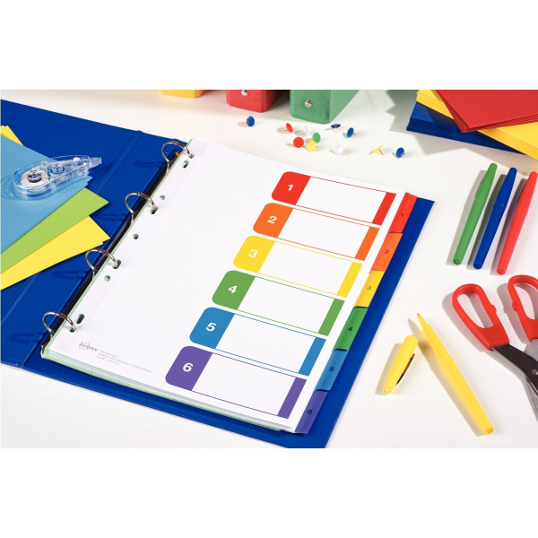 Jeu de 12 intercalaires Ready Index format A4