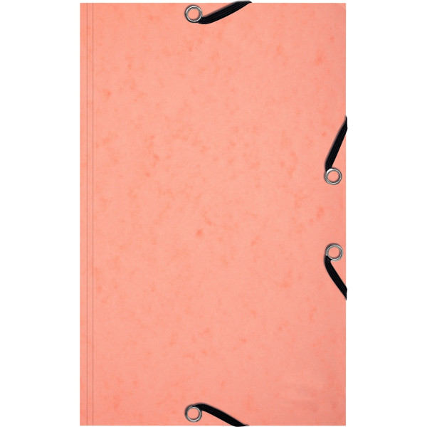 Chemise 3 rabats a élastique aquarelle + 25 fiches bristols 125 x 200mm - 4 couleurs assorties