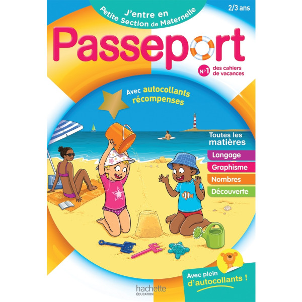 Cahier de vacances passeport j'entre en petite section