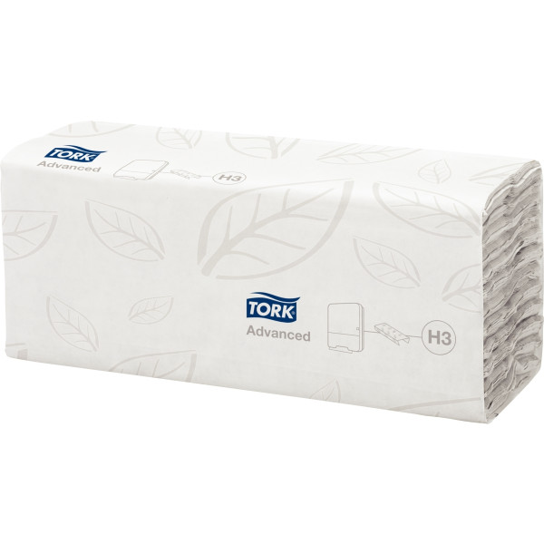 Carton de 2560 essuie-mains H3 pliage C blanc