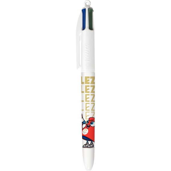 Stylo bille 4 couleur Allez Jeux Olympiques