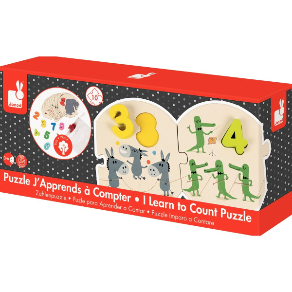 Puzzle encastrement j'apprends a compter