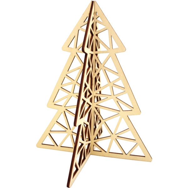 Sapin origami en bois à assembler