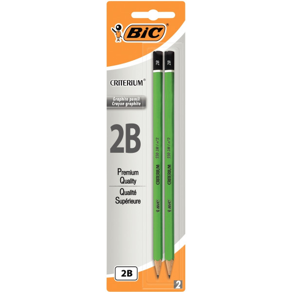 Blister de 2 crayons graphite Critérium 2B