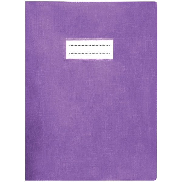 Paquet de 10 protège-cahiers avec rabats épaisseur 22/100ème 24 x 32 cm coloris violet