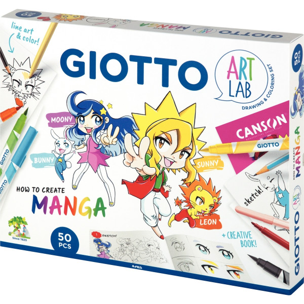 Coffret Art Lab set manga assorti