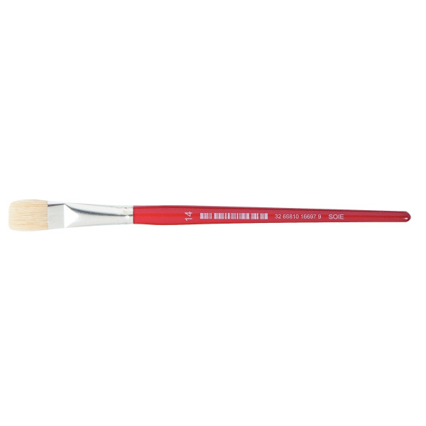 Sac de 10 brosses plates en soie N°14