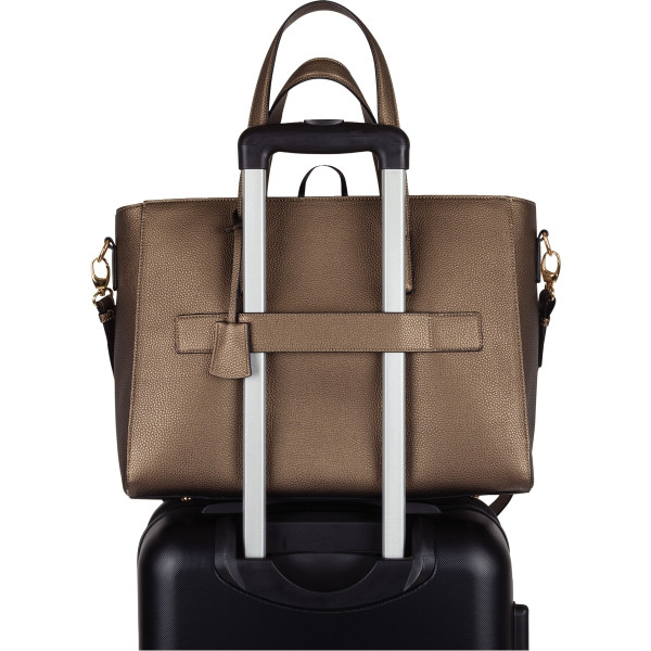 Sac cabas ordinateur 15.6 pouces lady bradford coloris bronze