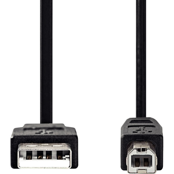 Cordon USB 2.0 type A vers type B noir 5m