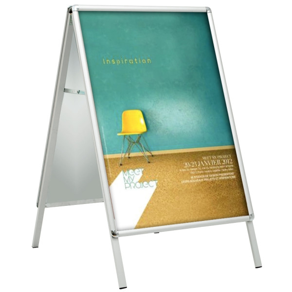 Chevalet de trottoir en aluminium 841x1189mm