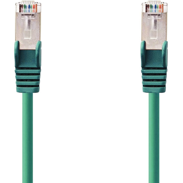 Cordon RJ45 droit catégorie 6 S/FTP 3m vert