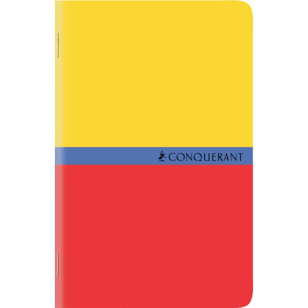 Carnet piqué 96 pages CONQUERANT, format 9x14 cm, quadrillé 5x5, papier 70g