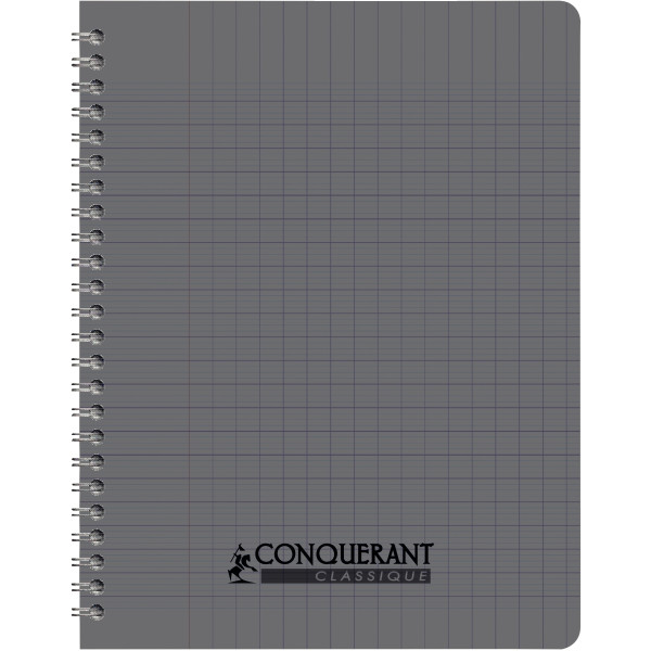 Reliure intégrale 100 pages CONQUERANT, A4, seyès, couverture polypropylène, coloris assortis