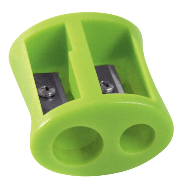 Taille-crayons en plastique 2 usages pour gaucher