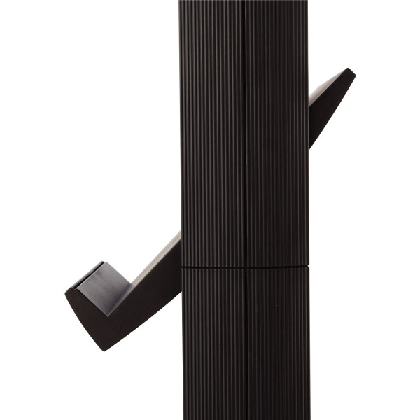 Présentoir mobile universel 5 tablettes noir