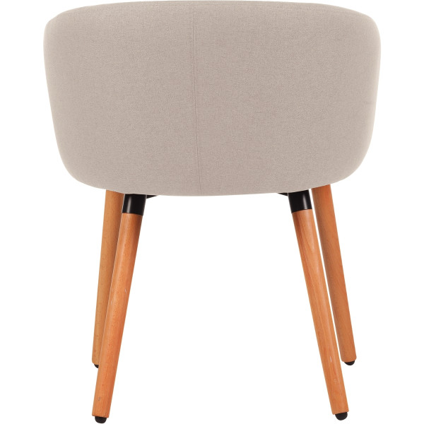 Fauteuil tissu Arco beige