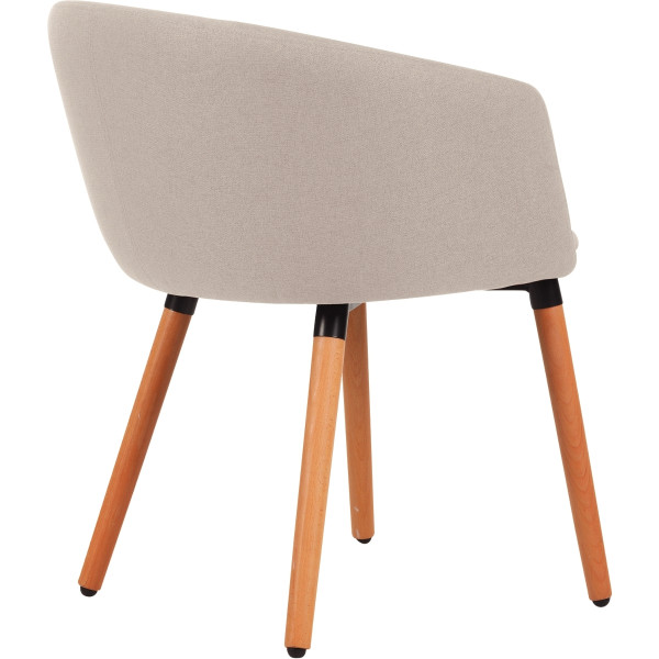 Fauteuil tissu Arco beige