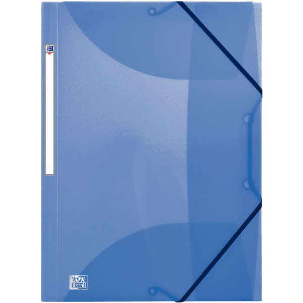 Paquet de 10 chemises 3 rabats à élastiques en polypropylène translucide, coloris assortis