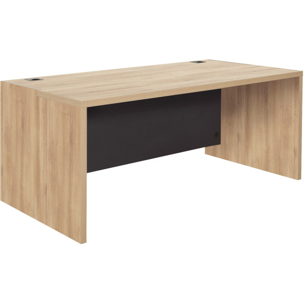 Bureau simple L180xH75xP90cm chêne du bocage/anthracite BRABANT