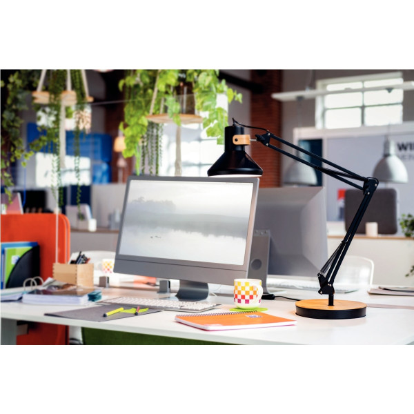 Lampe LED Baya Bamboo noir