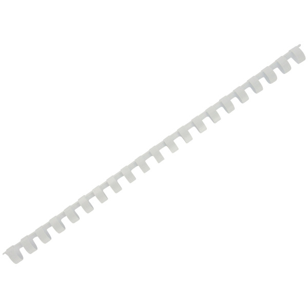 Boîte de 100 reliures plastiques couleur Ø 12mm blanc